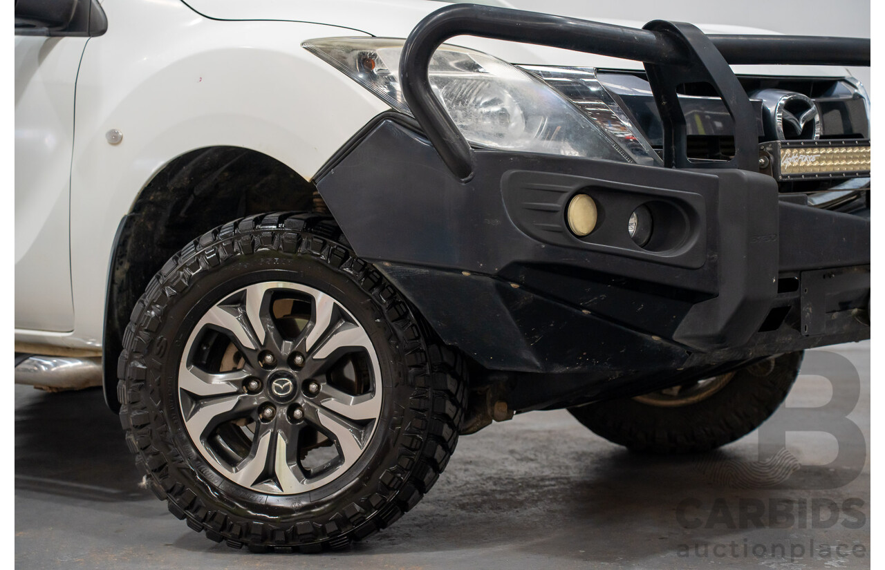 4/2017 Mazda BT50 XTR (4x4)  Dual Cab Utility White Turbo Diesel 3.2L