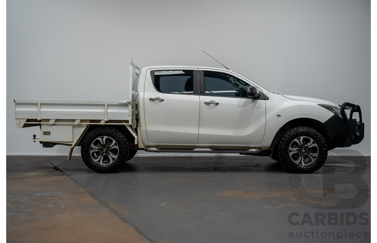 4/2017 Mazda BT50 XTR (4x4)  Dual Cab Utility White Turbo Diesel 3.2L