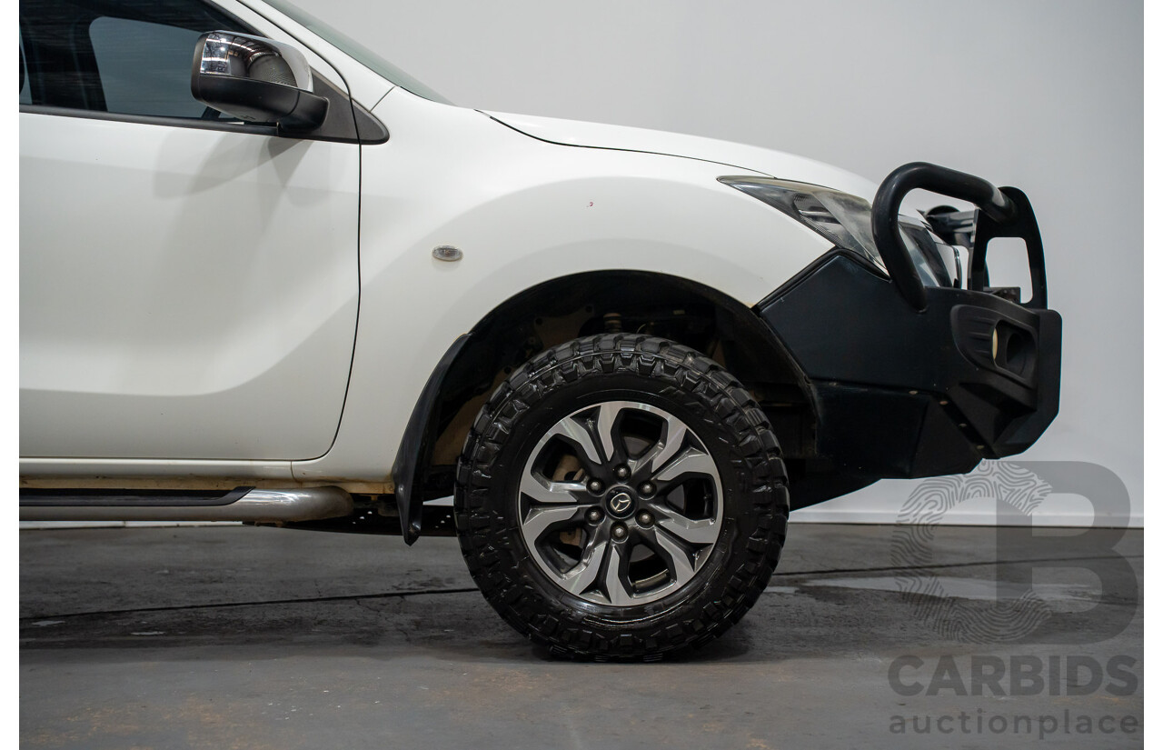 4/2017 Mazda BT50 XTR (4x4)  Dual Cab Utility White Turbo Diesel 3.2L