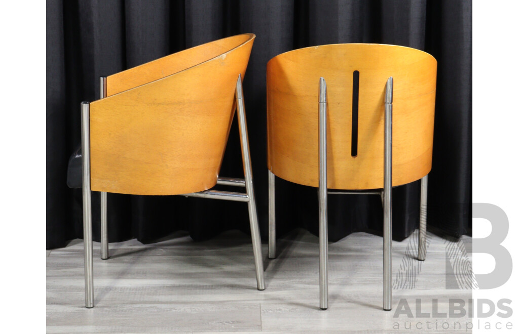 Set of Four Replica Philippe Starck Costes Chairs
