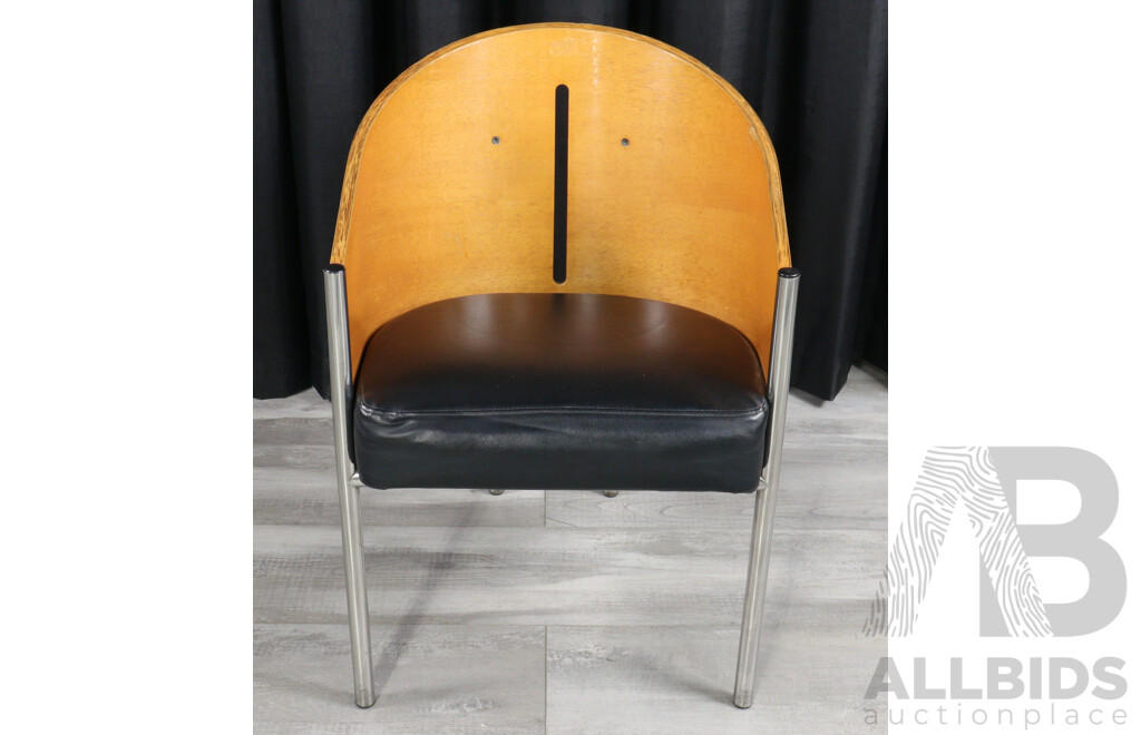 Set of Four Replica Philippe Starck Costes Chairs