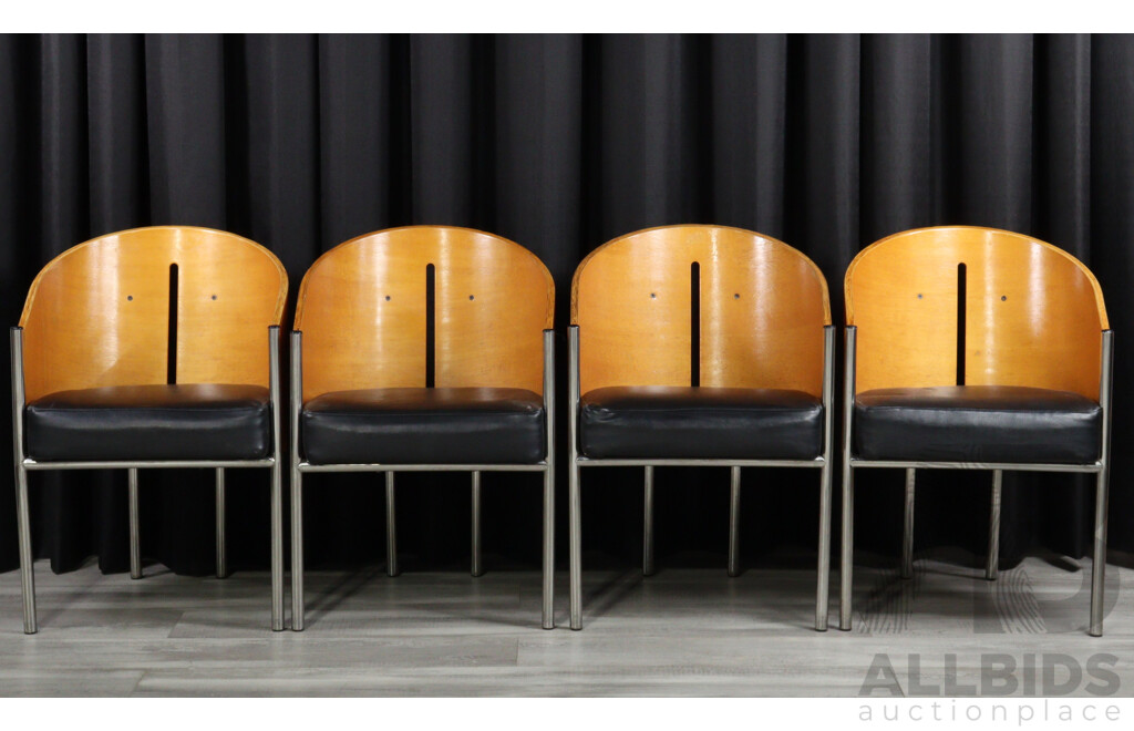 Set of Four Replica Philippe Starck Costes Chairs
