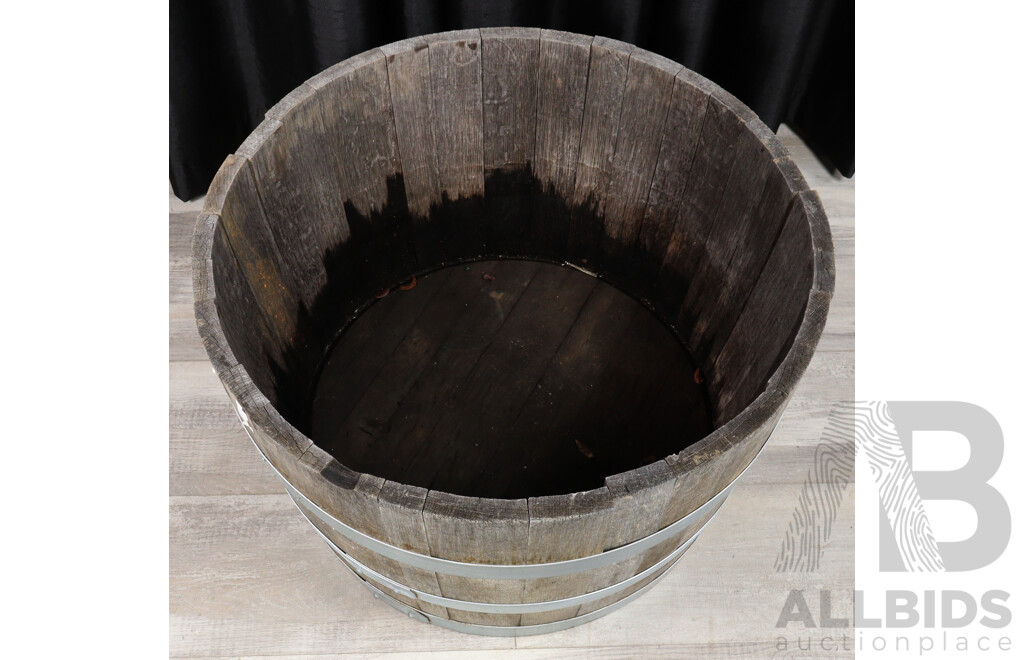 Vintage Large Oak Wine Barrel