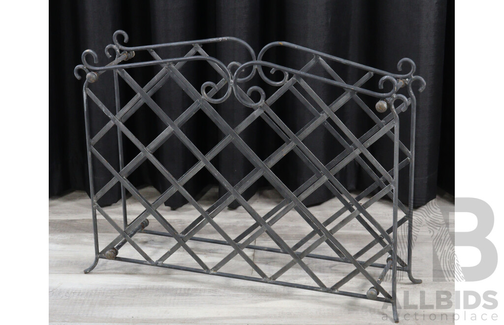 Small Metal Wine Rack