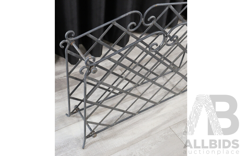 Small Metal Wine Rack