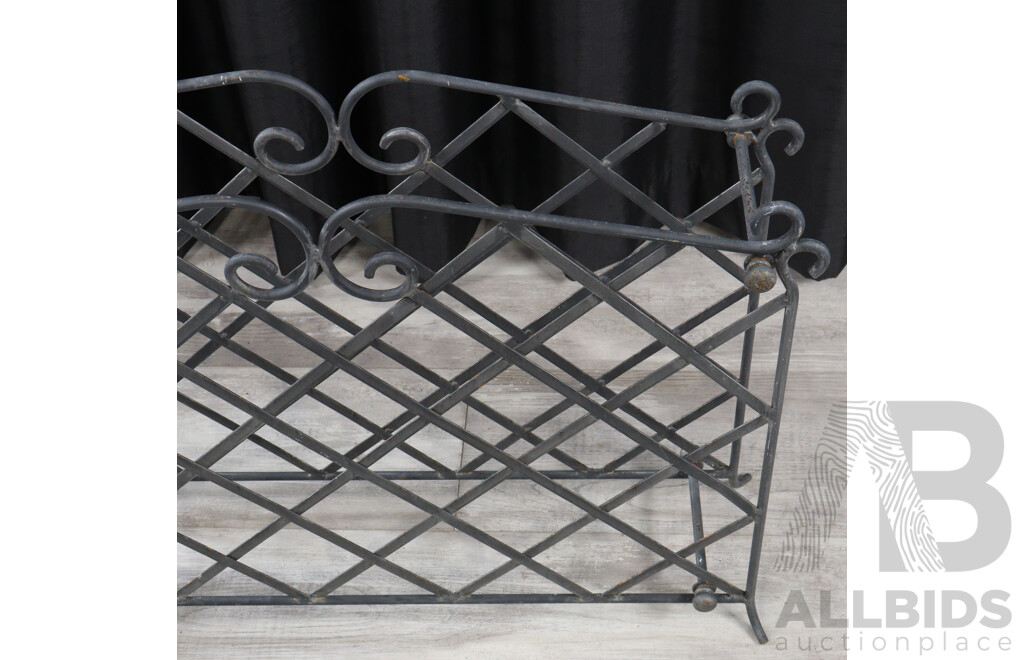 Small Metal Wine Rack