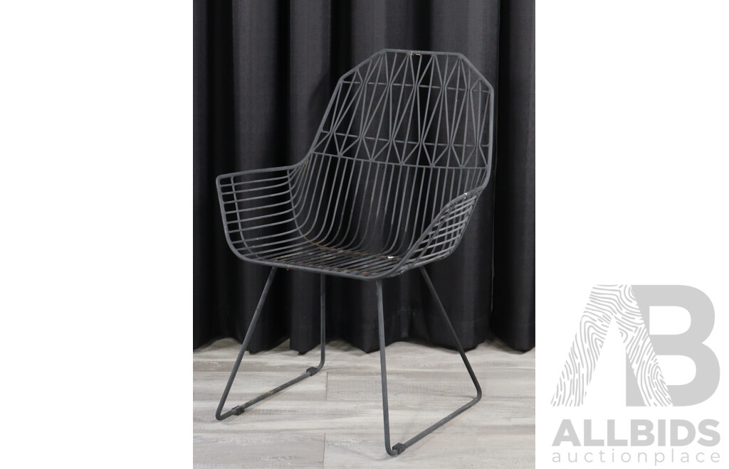 Trio Lattice Outdoor Arm Chairs