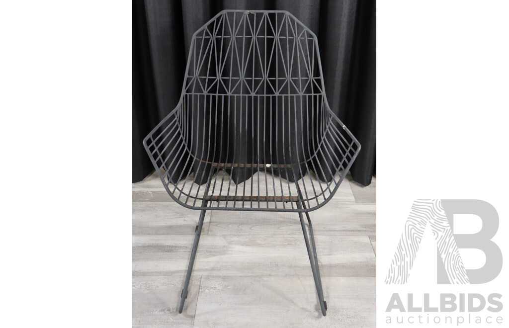Trio Lattice Outdoor Arm Chairs