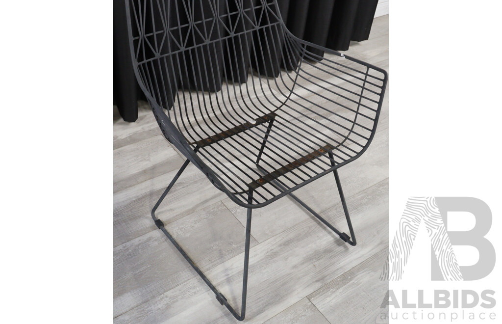 Trio Lattice Outdoor Arm Chairs