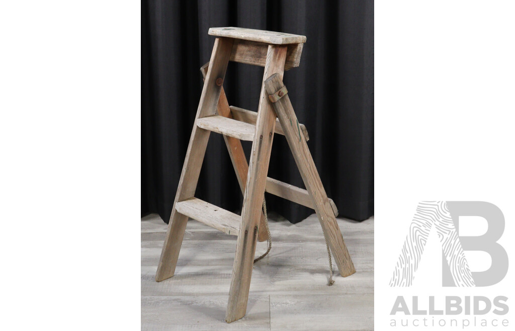 Vintage Timber Step Ladder