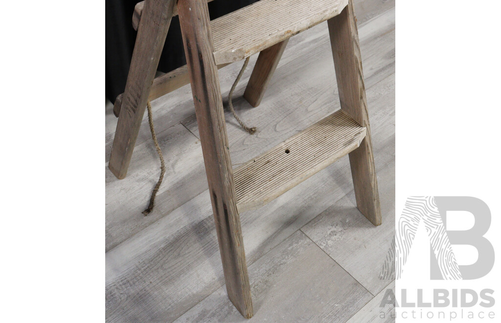 Vintage Timber Step Ladder