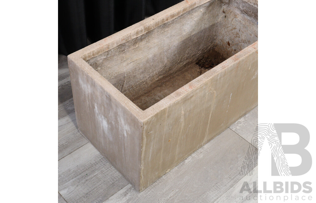Pair of Outdoor Fiberglass Garden Planters