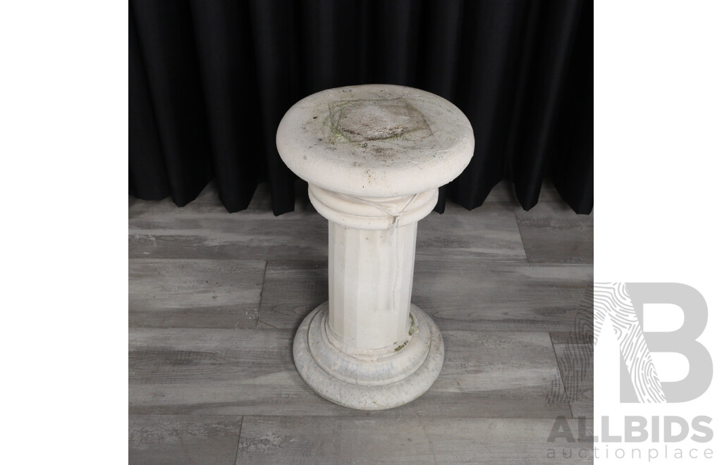 Pair of Concrete Garden Pedestals