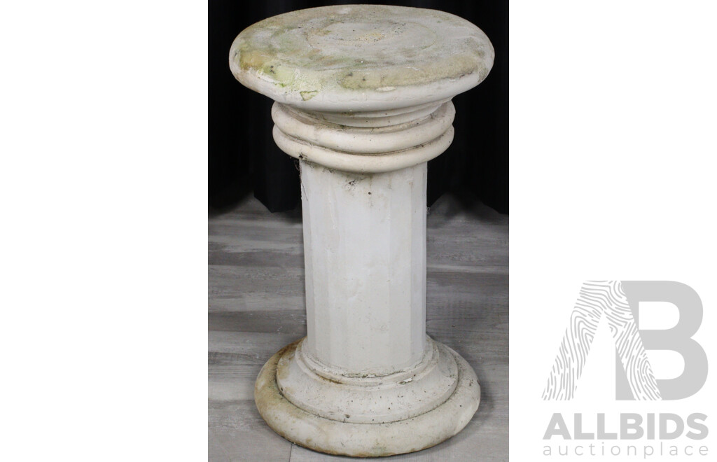 Pair of Concrete Garden Pedestals