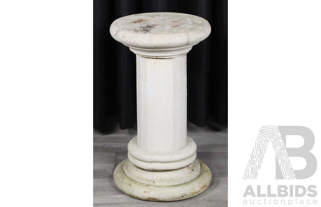 Pair of Concrete Garden Pedestals