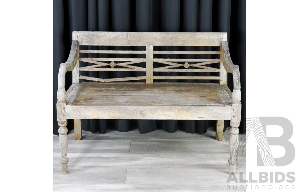 Rustic Timber Verandah Bench