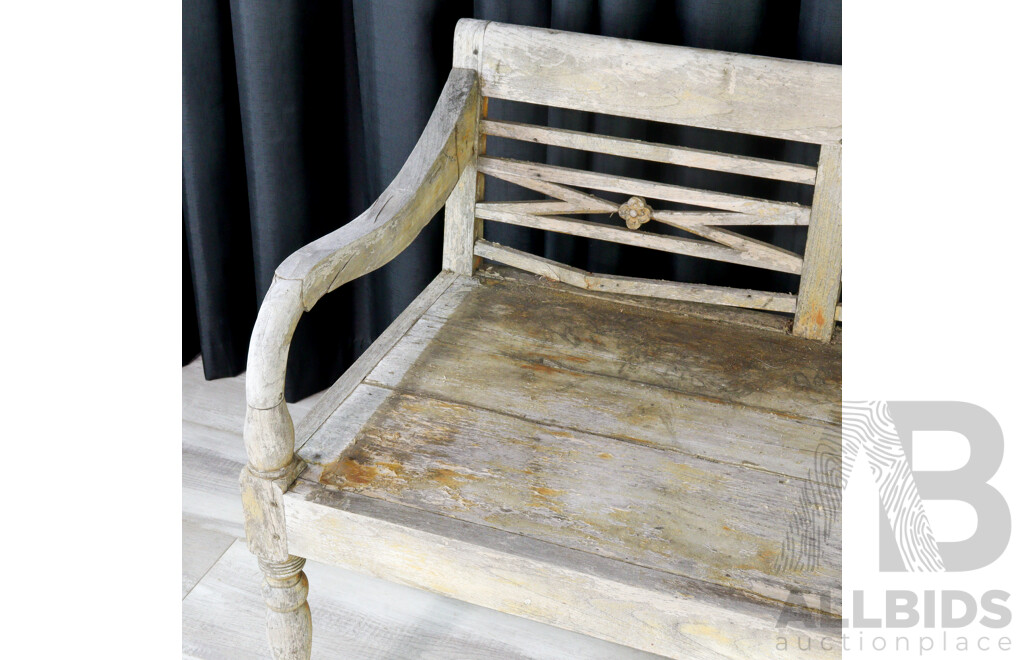 Rustic Timber Verandah Bench