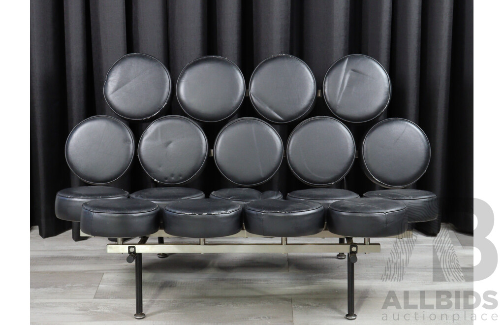 George Nelson Style Two Seater Settee