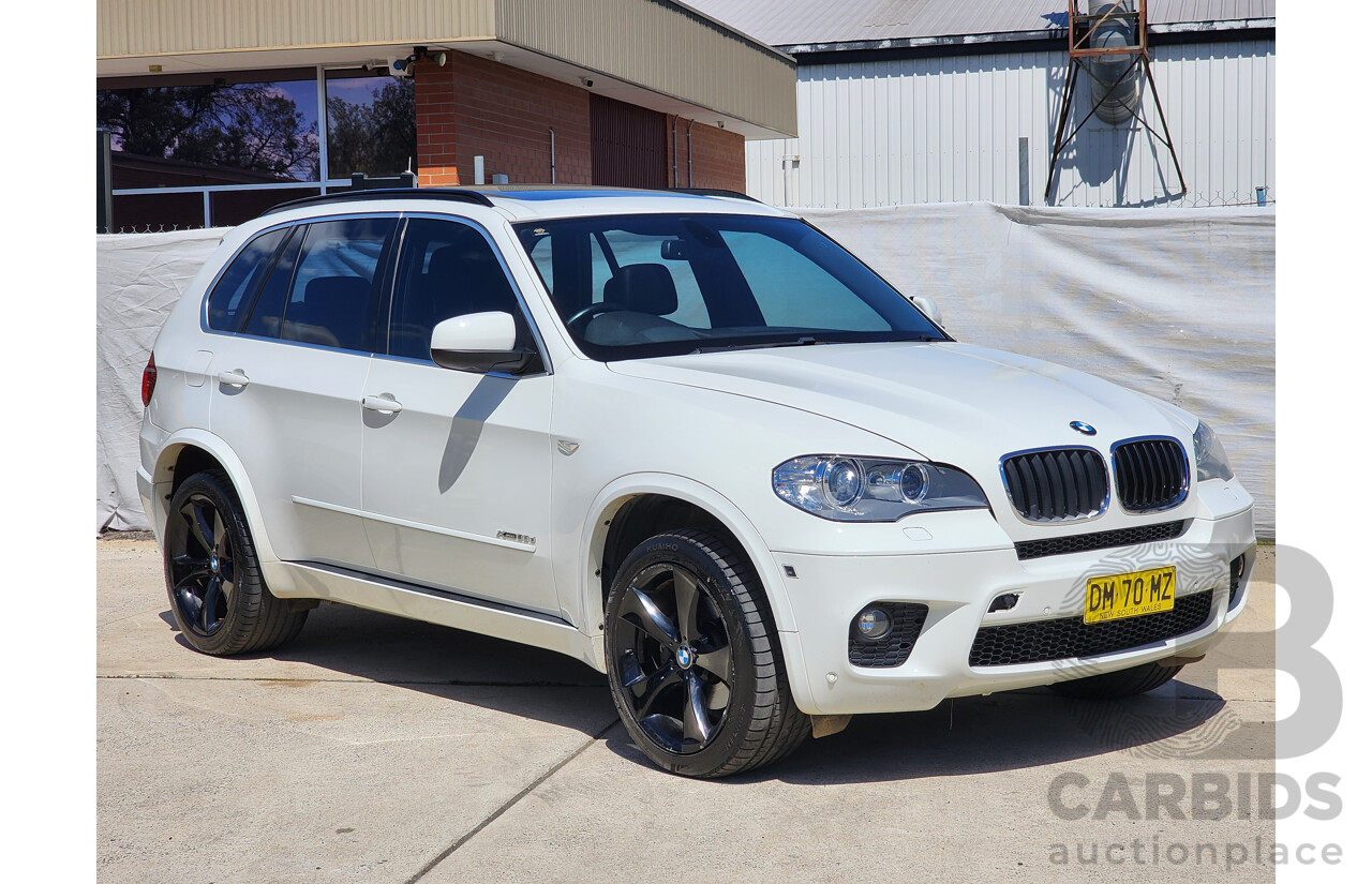 6/2012 Bmw X5 Xdrive 30d E70 4d Wagon White 3.0L