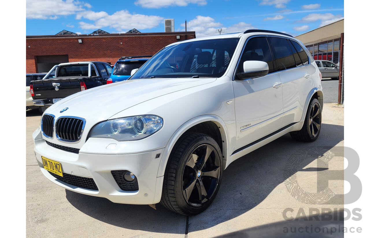 6/2012 Bmw X5 Xdrive 30d E70 4d Wagon White 3.0L