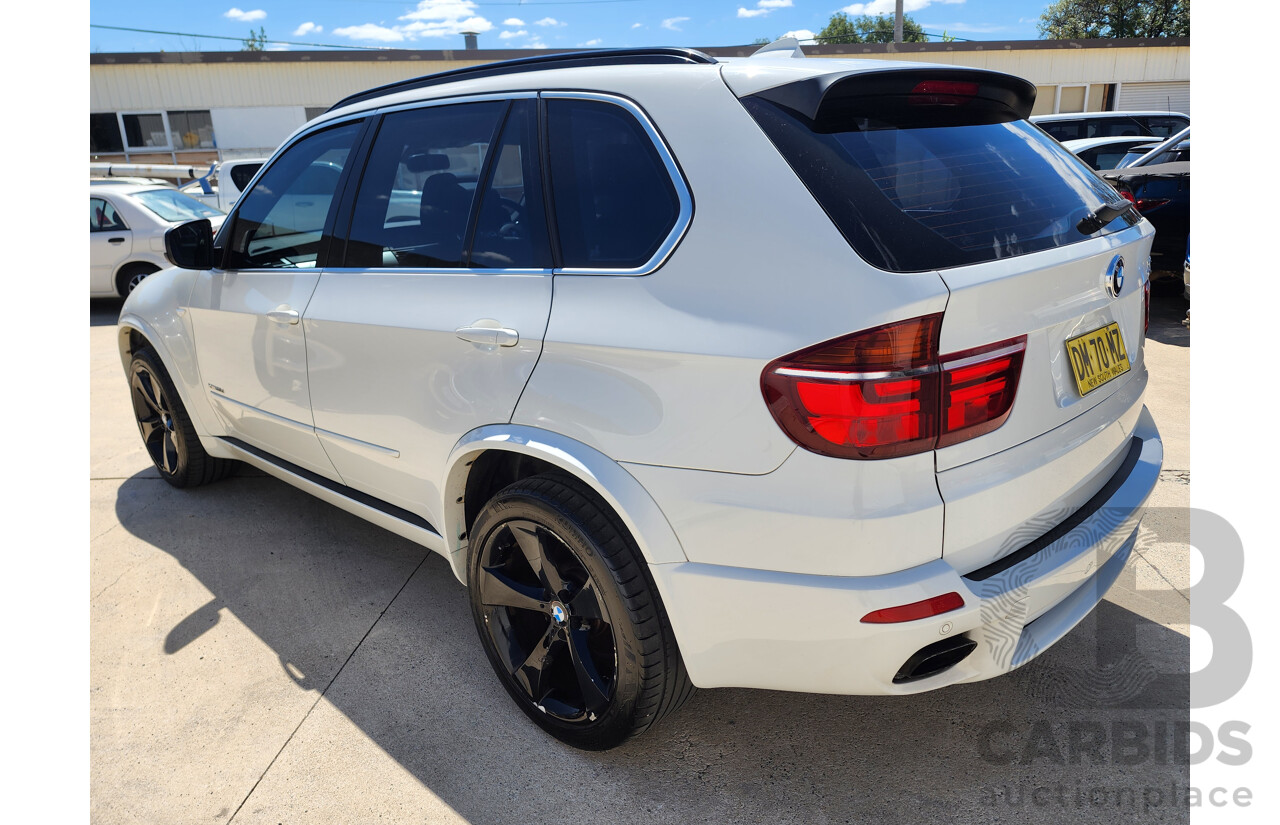 6/2012 Bmw X5 Xdrive 30d E70 4d Wagon White 3.0L