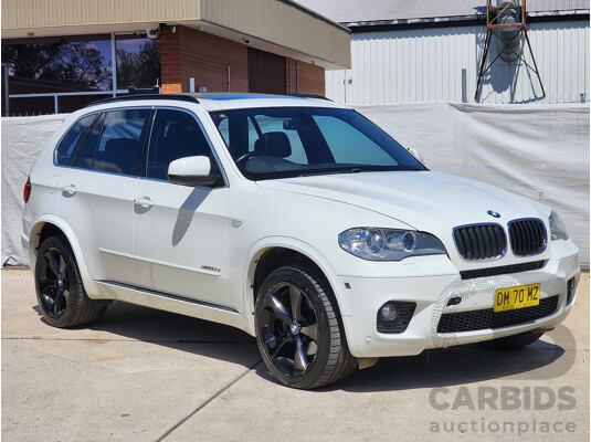 6/2012 Bmw X5 Xdrive 30d E70 4d Wagon White 3.0L