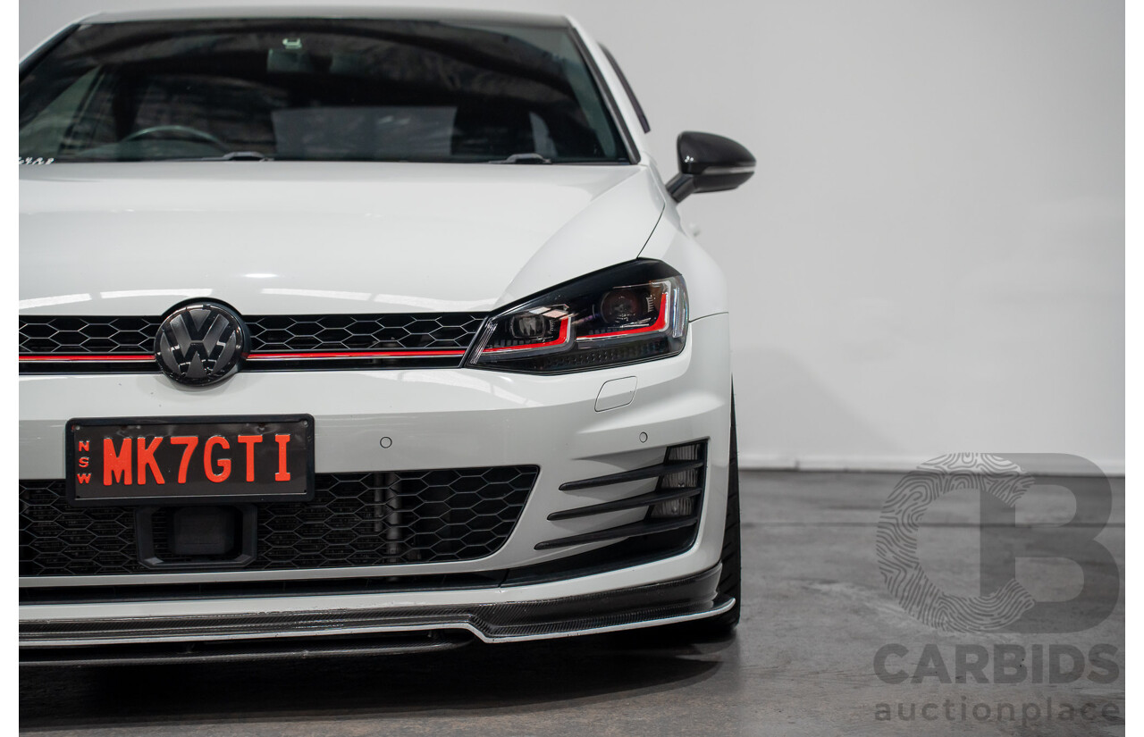 9/2015 Volkswagen Golf GTi AU MY16 5d Hatchback Pure White Turbo 2.0L