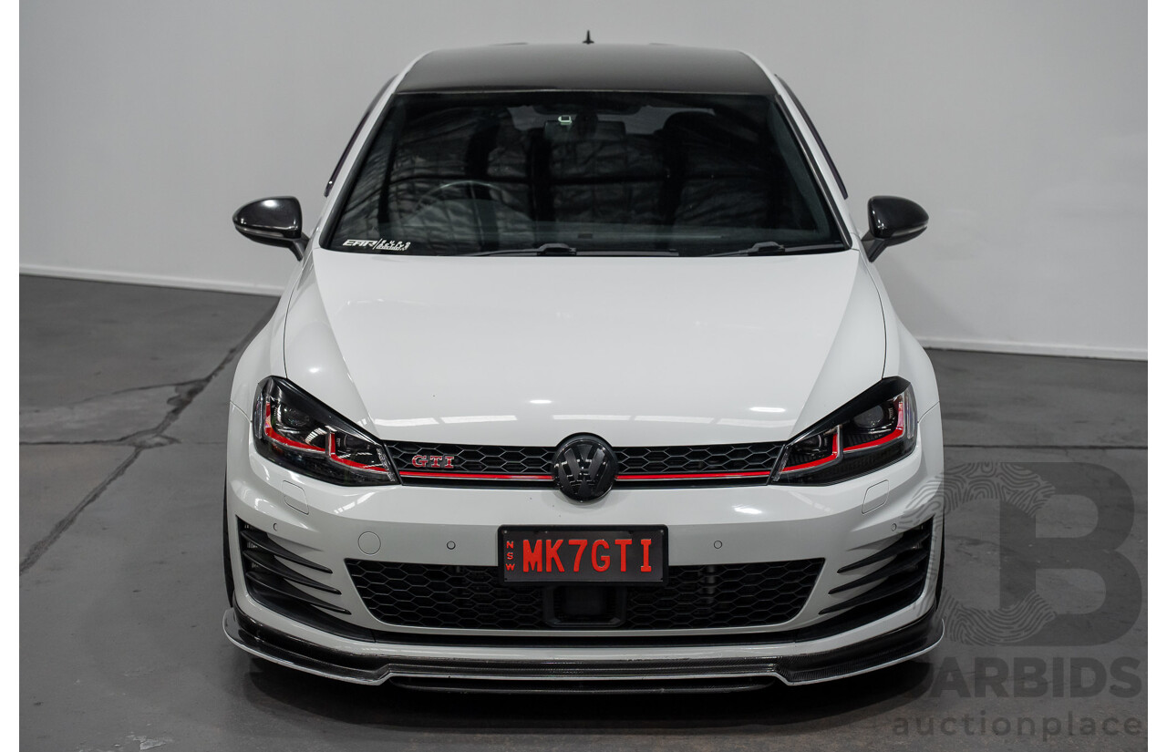 9/2015 Volkswagen Golf GTi AU MY16 5d Hatchback Pure White Turbo 2.0L