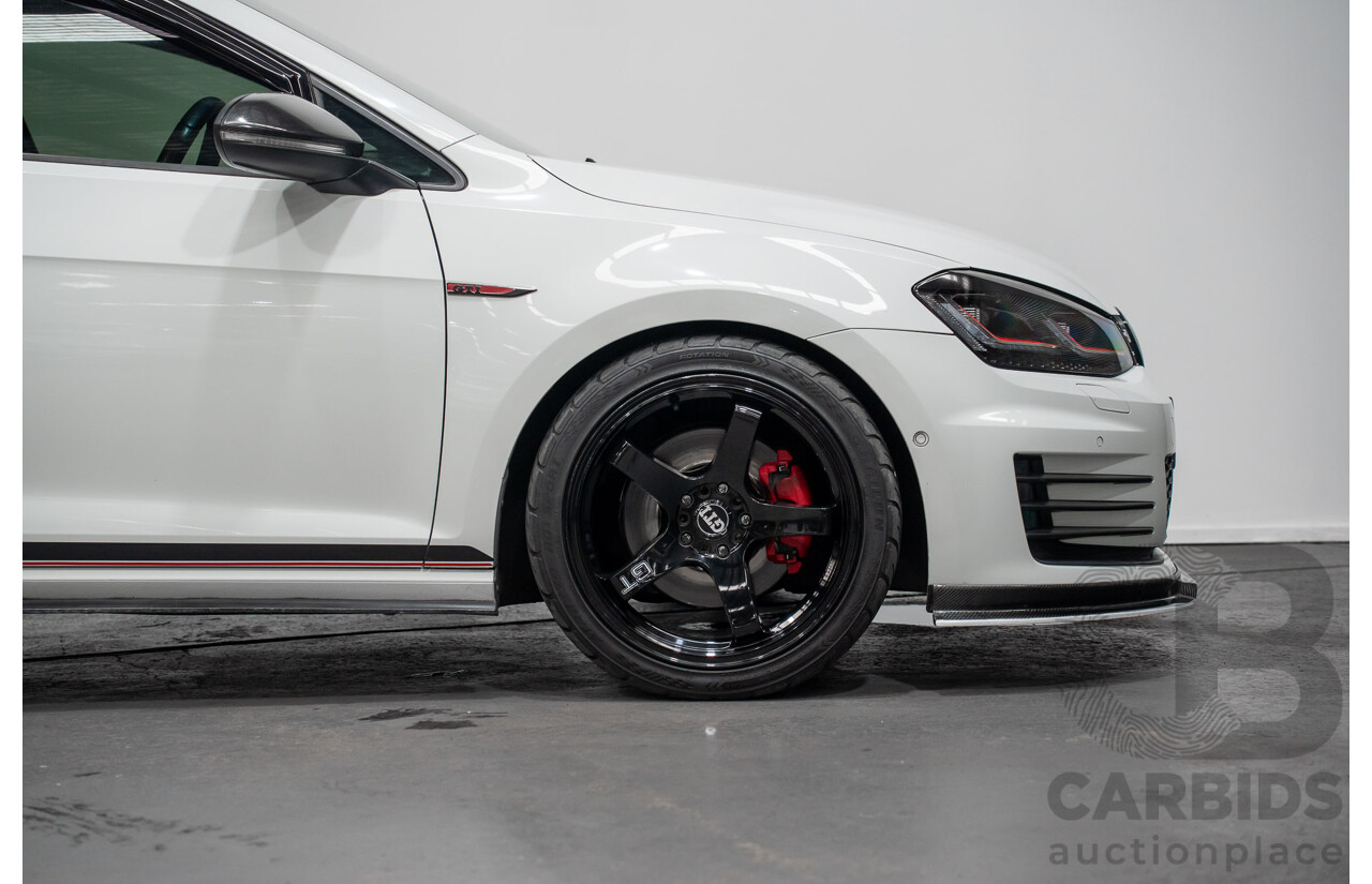 9/2015 Volkswagen Golf GTi AU MY16 5d Hatchback Pure White Turbo 2.0L