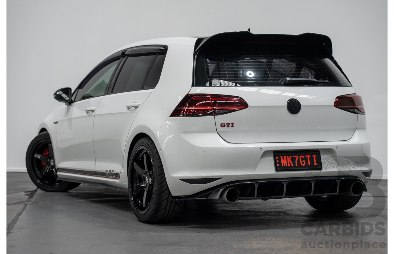 9/2015 Volkswagen Golf GTi AU MY16 5d Hatchback Pure White Turbo 2.0L