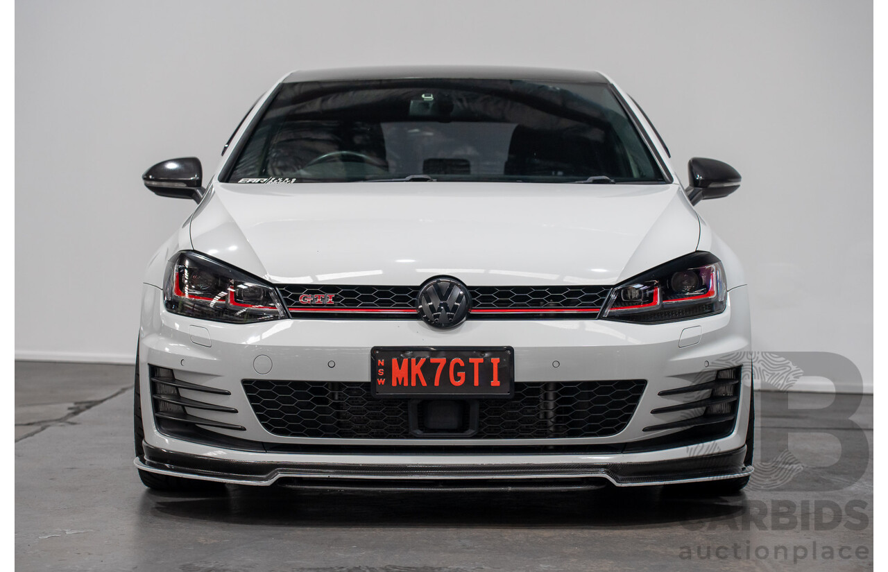 9/2015 Volkswagen Golf GTi AU MY16 5d Hatchback Pure White Turbo 2.0L