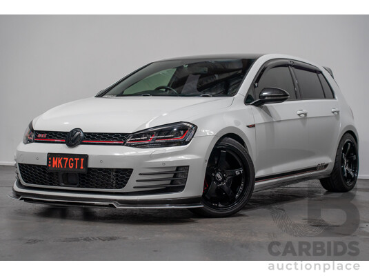 9/2015 Volkswagen Golf GTi AU MY16 5d Hatchback Pure White Turbo 2.0L