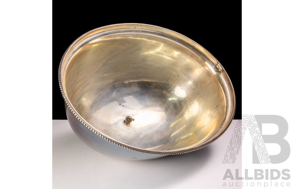 Retro Silver Plate Large Meat Dome Cloche