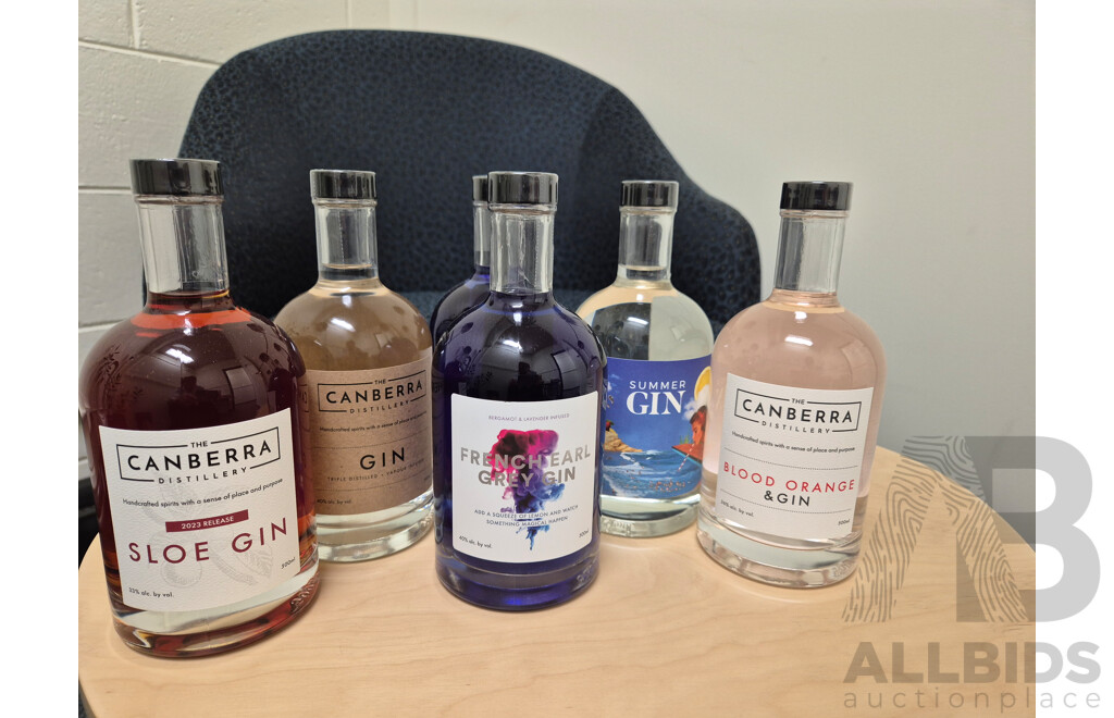 L102 - Gin Selection from the Canberra Distillery (6 bottles total)