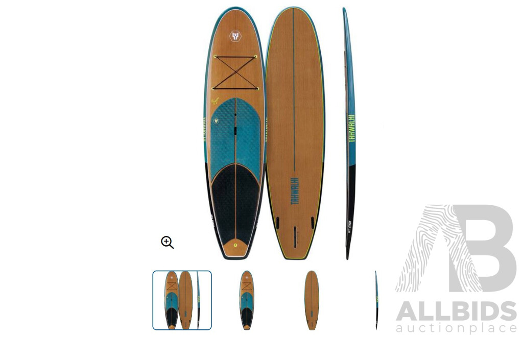 L18 - Tahwalhi Epoxy Stand Up Paddle Board 10'2 - Bryon Tahwalhi adjustable SUP aluminium paddle - 3 piece black in colour