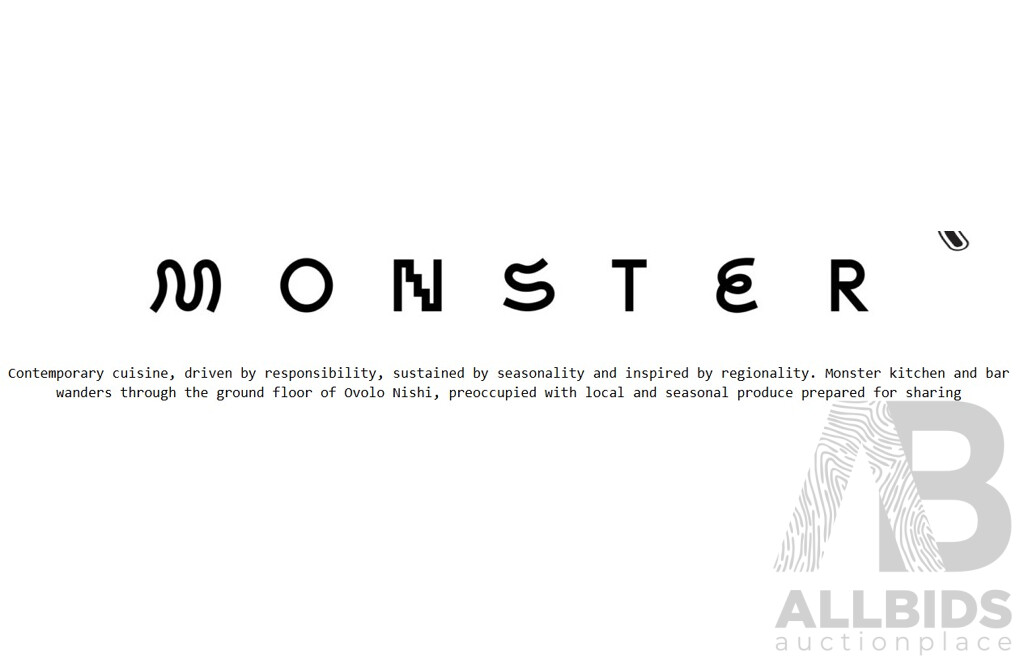 L95 - Voucher for Monster Bar & Restaurant