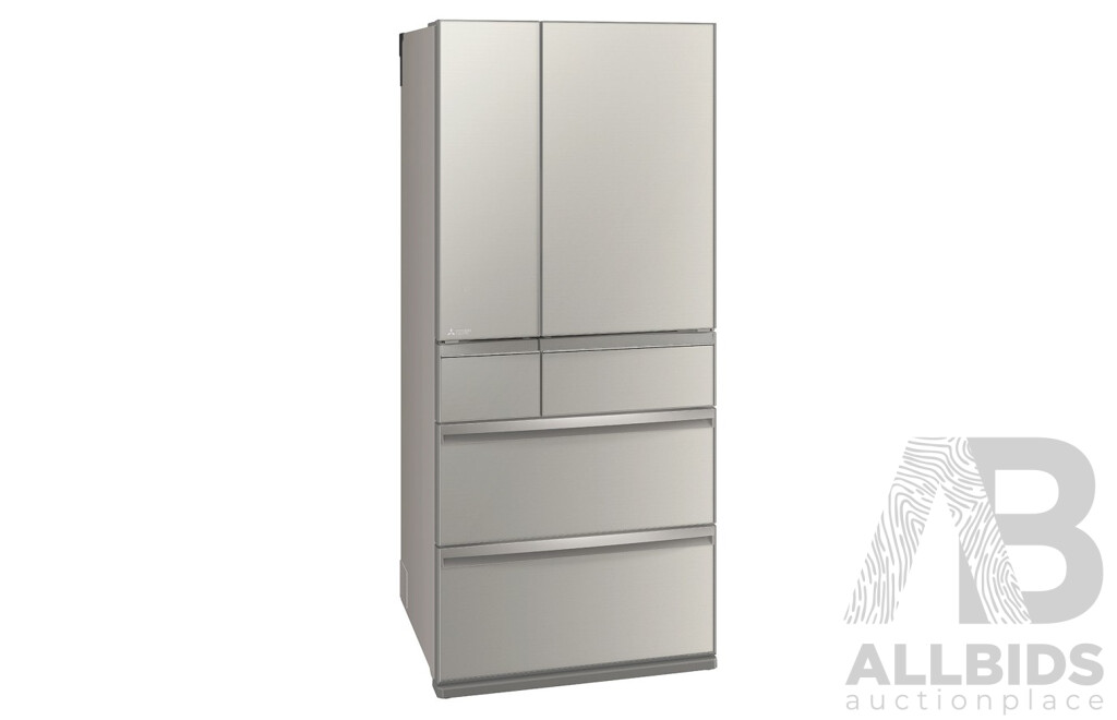 L96 - Mitsubishi Electric 700L Multi Drawer Fridge valued at $4,500