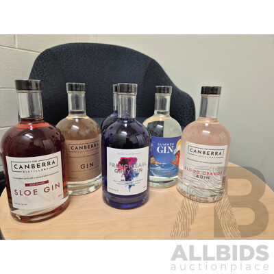 L102 - Gin Selection from the Canberra Distillery (6 bottles total)