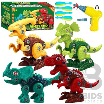 L62 - Pack of four dinosaur toys