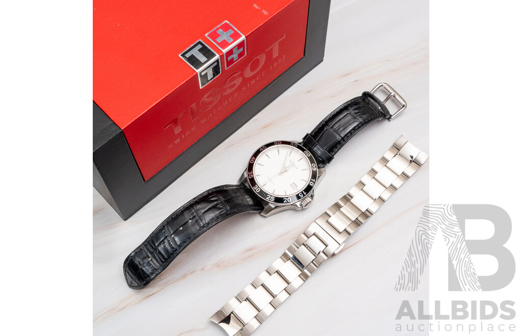 Tissot 42mm V8 Swissmatic Watch, T106.407.11.031.00