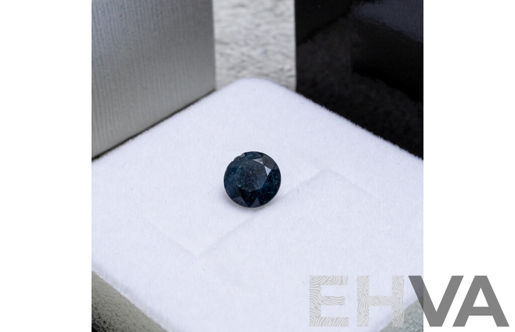 Australian Sapphire, Natural Unset Mid Blue Round Cut Gem, 1.65CT