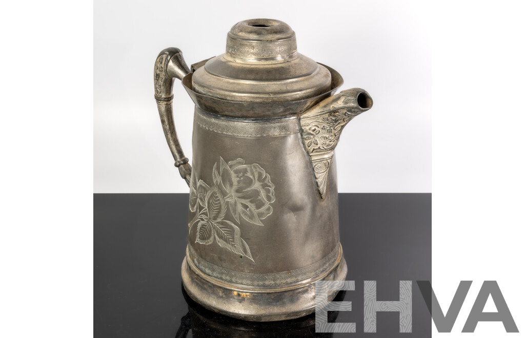 Vintage New Amsterdam Quadruple Plated Silver Plate Coffee Pot