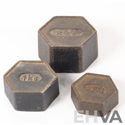 Set of Vintage Ajax Bench Top Balance Scales, Ex Post Office