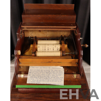 Vintage Timber Cased Celestina by Mechanical Orguinette Co, New York