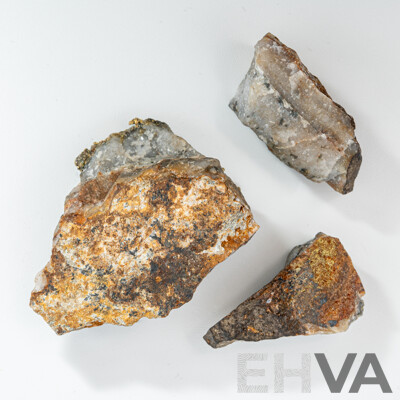 Gold Infused Granite, Small Specimens for a Beginner's Collection