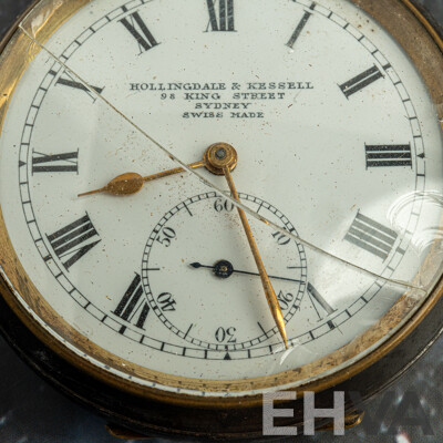 Hollingdale & Kessell Sydney Vintage Open Hunter Pocket Watch, 50mm, Working