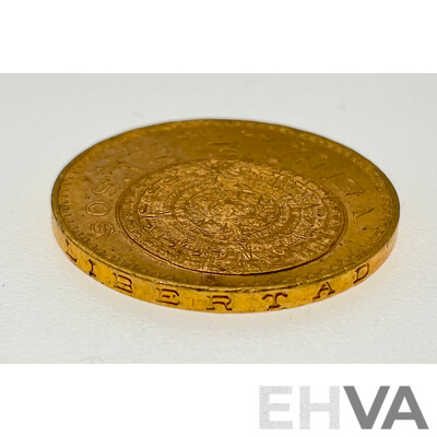 Mexico 1959 Gold Twenty Pesos Coin .900