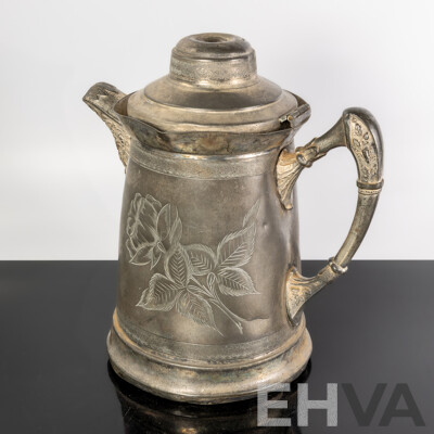 Vintage New Amsterdam Quadruple Plated Silver Plate Coffee Pot