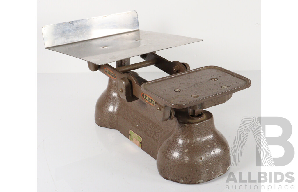 Set of Vintage Ajax Bench Top Balance Scales, Ex Post Office