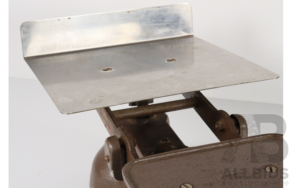 Set of Vintage Ajax Bench Top Balance Scales, Ex Post Office